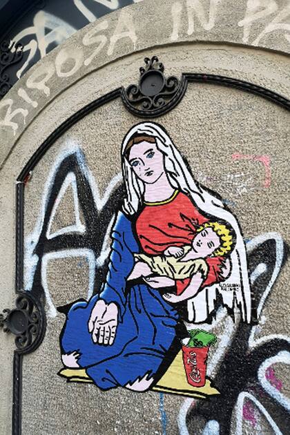 "La Madonna con bambino" de Palombo también pide limosna