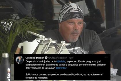 Alfa, el personaje de Gran Hermano que generó gran polémica por sus dichos contra el presidente Alberto Fernández (Captura Twitter)