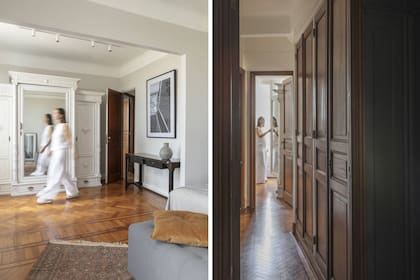 Alfombra persa (Deco Vintage New), puf (Laura Bottinelli de Art Capitoné), riel (Iluminarte).