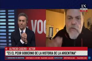 La furia de Alfredo Casero contra el Gobierno y los periodistas: “Esto va a terminar en violencia”