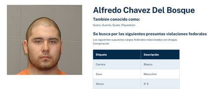 Alfredo Chávez "El Playstation" es uno de los narcotraficantes buscados por la DEA