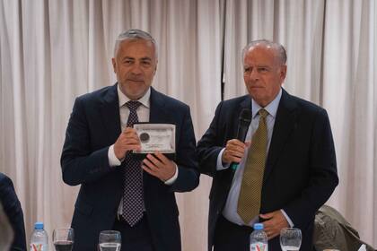 Alfredo Cornejo, junto a Alejandro Bulgheroni