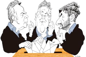 Alfredo Cornejo, Martín Llaryora y Maximiliano Pullaro