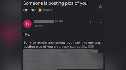 "Alguien está posteando foto tuyas en subreddits raros"