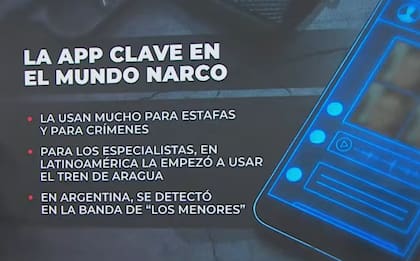 Algunas características de la app secreta que utilizan los narcos