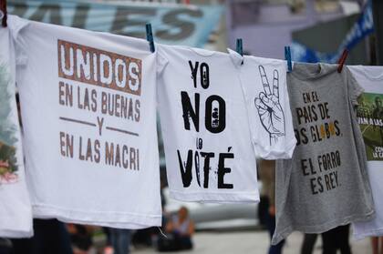 Algunas consignas contra el Gobierno en la marcha