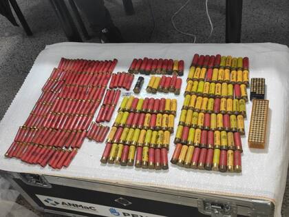 Algunas de las armas entregadas en los puestos móviles del Plan Nacional de Entrega Voluntaria de Armas en Rosario