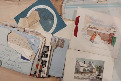 Algunas de las cartas que llegaban de Amberes, Bélgica, a Tandil, para Joseph y su hermano Emilio Verellén.