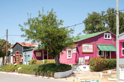 Algunas de las casas históricas de Puerto Pirámides