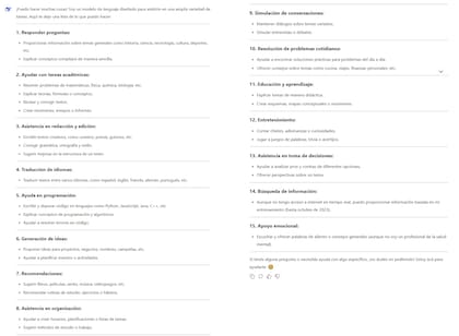 Algunas de las cosas que puede hacer el chatbot DeepSeek