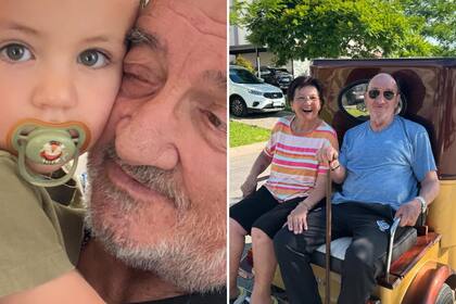 Algunas de las fotos que compartió Fabián Cubero tras la muerte de su padre (Foto: U