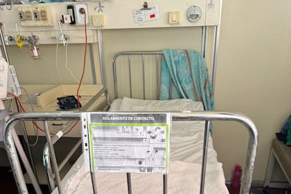 Algunas de las fotos que difundió el Gobierno sobre el Hospital Garrahan