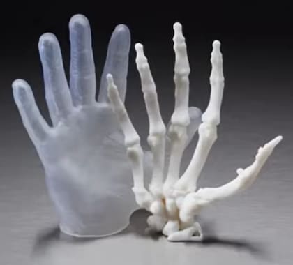 Algunas de las impresiones en 3D que realiza Fernández