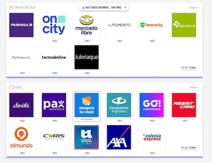 Algunas de las marcas adheridas al Cyber Monday