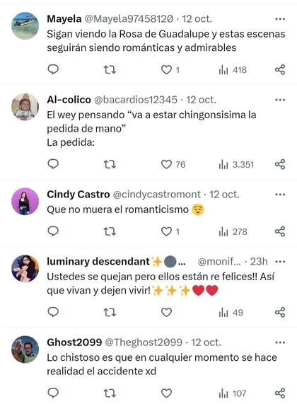 Algunas de las reacciones por parte de los s en Twitter