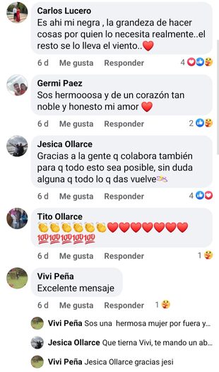 Algunas de las reacciones por parte de los usuarios en Facebook