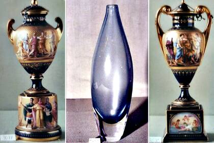 Algunas de las valiosas piezas robadas del Museo Nacional de Arte Decorativo de Buenos Aires, en 2022