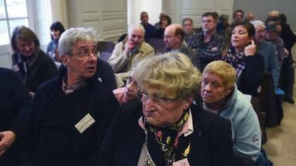 Algunas de las víctimas en el juzgado francés