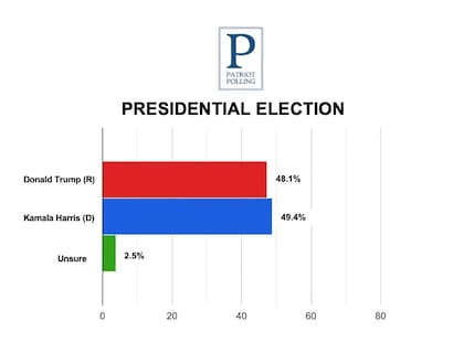 Algunas encuestas ubican a Harris por encima de Trump a nivel nacional