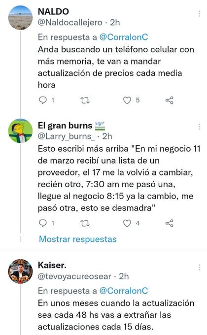 Algunas experiencias similares que viven los seguidores de la cuenta Corralón Ciudadela