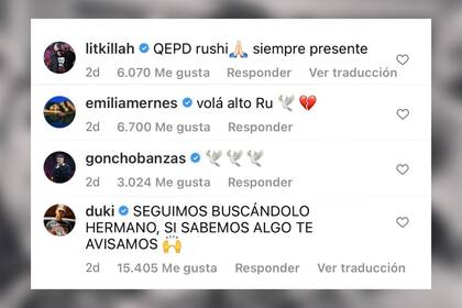 Algunas figuras dejaron sus comentarios en la publicacin del streamer (Foto: Instagram @eldemente)