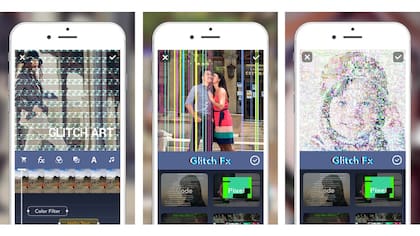 Algunas opciones de Glitch Art