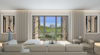 Algunas unidades residenciales dan hacia el patio francés