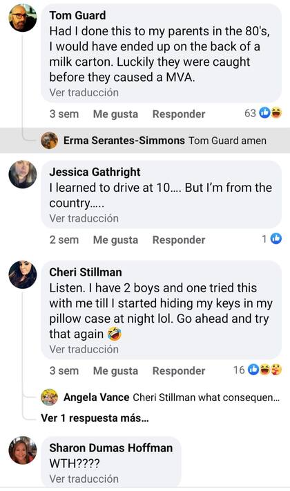 Algunos comentarios por parte de los usuarios en la publicación que se volvió viral
