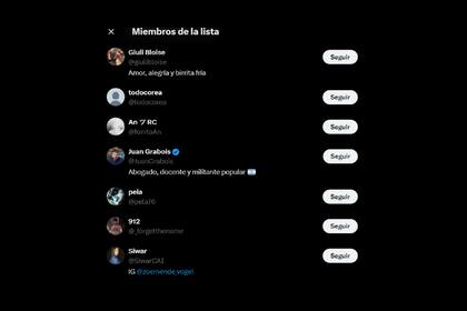 Algunos de los de la lista que creó Victoria Villarruel. Entre ellos, el dirigente social Juan Grabois