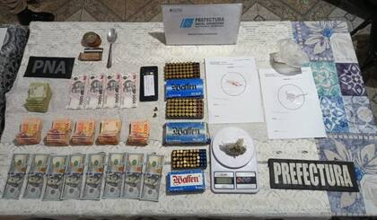 Algunos de los bienes incautados en el marco del arresto a Lucas Bastida