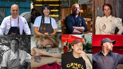Algunos de los chefs que participarán con una clase de cocina este año en Caminos y Sabores