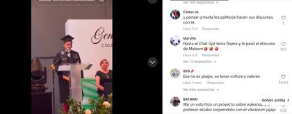 Algunos de los comentarios más originales tras la viralización del video (Foto: Captura TikTok @hugo.csar.cambray)