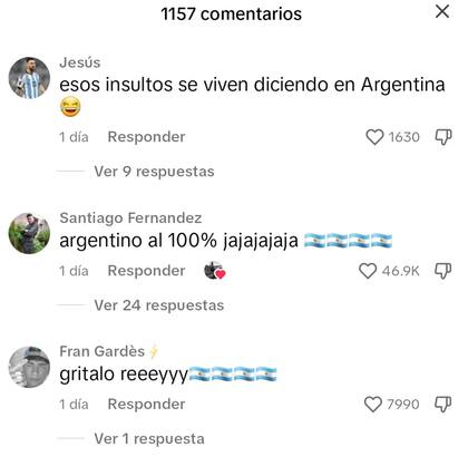Algunos de los comentarios que colocaron los usuarios en la publicación