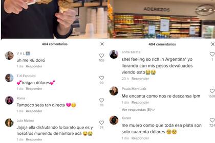 Algunos de los comentarios que hicieron  los usuarios argentinos en la publicación