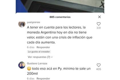 Algunos de los comentarios que hicieron los usuarios en la publicación