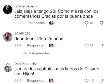 Algunos de los comentarios que los fanáticos dejaron en el video viral