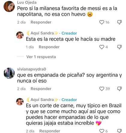 Algunos de los comentarios que los s hicieron en la publicación
