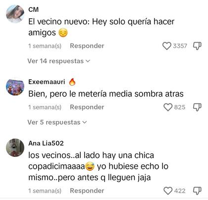 Algunos de los comentarios que los s hicieron en la publicación