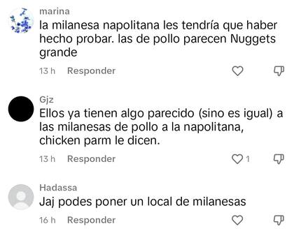 Algunos de los comentarios que obtuvo en el posteo viral