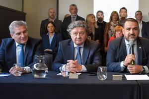 Algunos de los integrantes de Unión, renovación y fe que ahora forman parte de la alianza electoral Unión y libertad; entre ellos Carlos Kikuchi, exasesor de Javier Milei