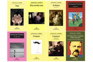 Una biblioteca con 8 títulos imprescindibles de Emmanuel Carrère