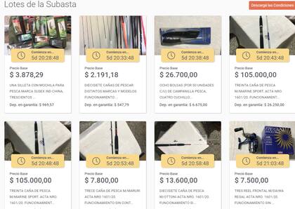 Algunos de los lotes que serán subastados por el Banco Ciudad.