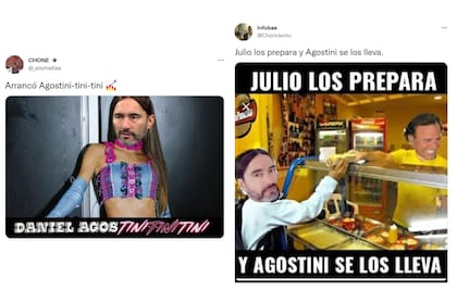 Algunos de los memes de Daniel Agostini y Julio Iglesias por el cambio de mes