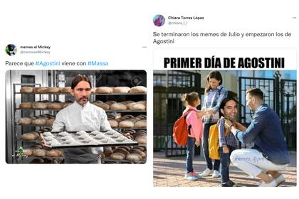 Algunos de los memes de Daniel Agostini y Julio Iglesias por el cambio de mes