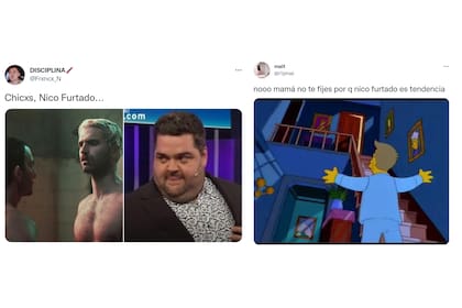 Algunos de los memes que publicaron los usuarios por los desnudos en El Marginal