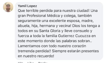 Algunos de los mensajes publicados en redes sociales lamentando la pérdida