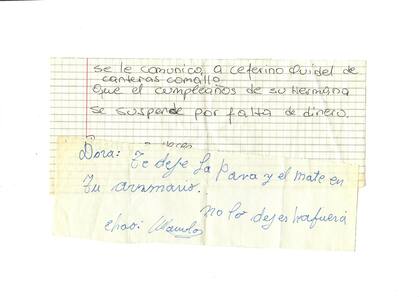 Algunos de los mensajes reproducidos en el libro de Piccini.