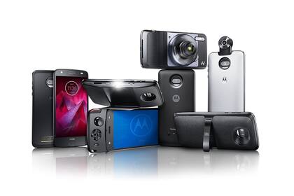 Algunos de los Moto Mods disponibles para la familia Moto Z de Motorola