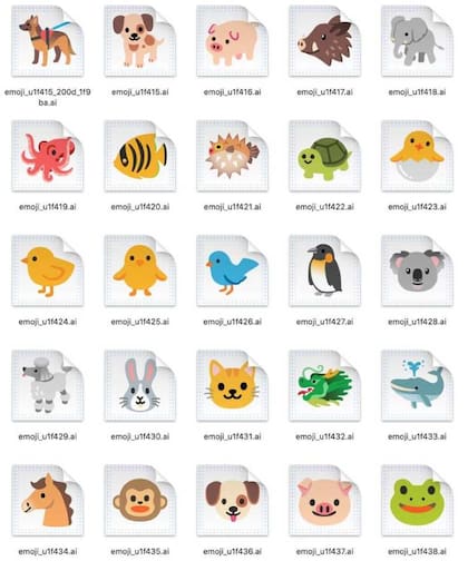 Algunos de los nuevos emojis que llegan en Android 11
