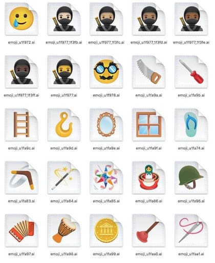 Algunos de los nuevos emojis que llegan en Android 11